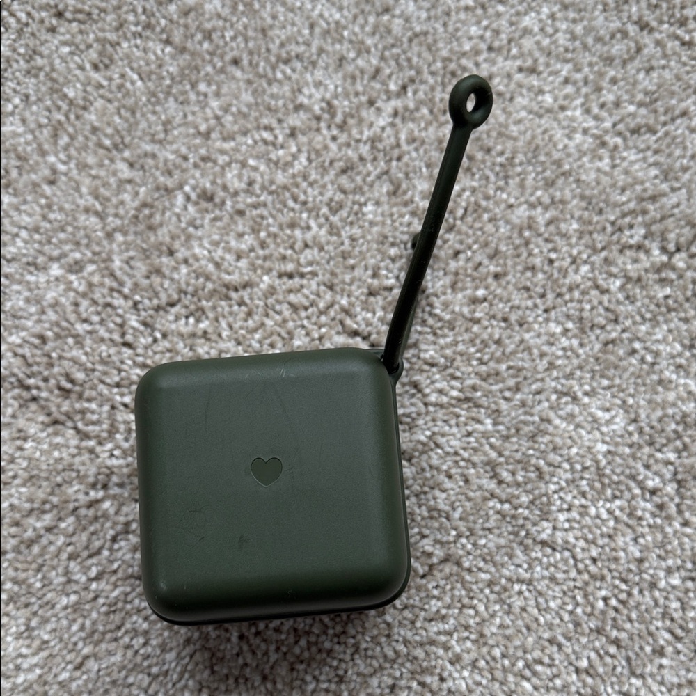 BIBS Green Pacifier Box Holder Case with Strap